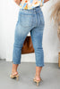 Take The Lead Tummy Control Classic Capri Jeans