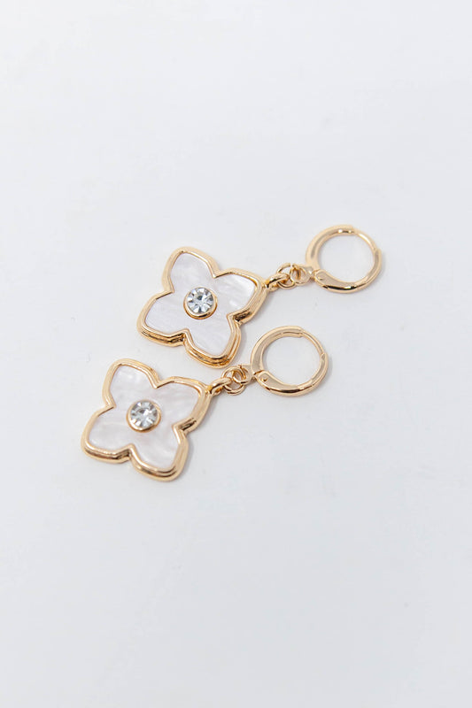 Pearl Petal Earrings