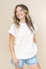 Sprinkle Of Stripes Short Sleeve Top