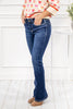 Western Chic Mid Rise Bootcut Mica Denim Jeans