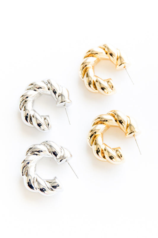 Twist of Fate Hoop Earring