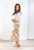 Catching Feelings Olive & Taupe Plaid Satin Midi Skirt