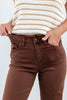 Mocha Moves Brown Slim Wide Jeans
