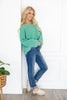 Festive Fever Ribbed Pocket Sweater