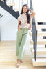 Lush Life Sage Green Colored Jeans