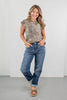 Easy Going Mid Rise Dark Wash Baggy Boyfriend Jeans