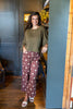 Harvest Glow Boat Neck Balloon Sleeve Knit Top