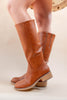 Charming Ride Square Toe Faux Leather Tall Boots