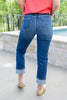 Lucky You Cuffed Tummy Control Capri Jeans