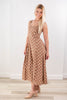 Love Notes Sleeveless Square Neck Polka Dot A-Line Dress