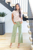 Lush Life Sage Green Colored Jeans