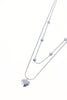 Simple Love Heart Pendant Layered Necklace