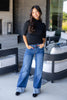 Game Changer Cuffed Wide Leg Jeans