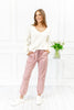 Rosy Glow High Rise Jogger Mica Denim