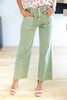 Lush Life Sage Green Colored Jeans
