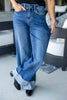 Game Changer Cuffed Wide Leg Jeans