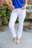 Ice Breaker Ankle Straight White Jeans