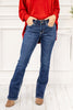 Western Chic Mid Rise Bootcut Mica Denim Jeans