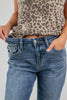 Easy Going Mid Rise Dark Wash Baggy Boyfriend Jeans