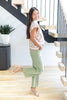 Lush Life Sage Green Colored Jeans