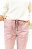 Rosy Glow High Rise Jogger Mica Denim