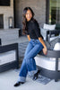 Game Changer Cuffed Wide Leg Jeans