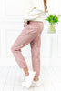 Rosy Glow High Rise Jogger Mica Denim