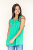Can't Be Bothered Henley Tank Top