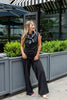Quiet Escape LIghtweight Textured Sleeveless Top And Pants Set