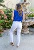 Ice Breaker Ankle Straight White Jeans