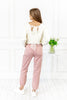 Rosy Glow High Rise Jogger Mica Denim