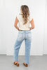 Say No More Front Yoke Straight Leg Jeans