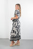 Sunset Social Floral Print Midi Dress
