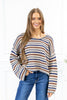 Stripe It Up Loose Sweater