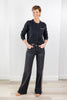 Girl Club Contrast Piping Cardigan Sweater