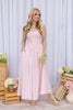 Buttercup Dream Strapless Cotton Midi Dress