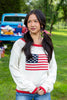 Red, White & True American Flag Sweater