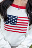 Red, White & True American Flag Sweater