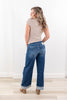 Good To Go Low Rise Baggy Wide Leg Cuffed Jeans