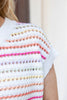 Bright Mood Rainbow Striped Short Sleeve Top