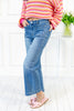 Wide Awake High Rise Patch Pocket Cropped Jeans