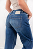 Good To Go Low Rise Baggy Wide Leg Cuffed Jeans