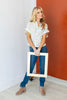 Simply You Vertical Stripe Tailored Fit Blouse