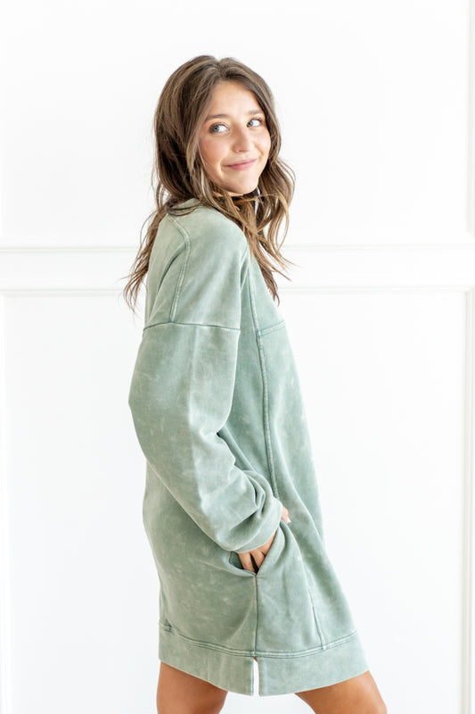 Comfy Cool Oversized Sweatshirt Mini Dress