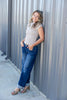 Good To Go Low Rise Baggy Wide Leg Cuffed Jeans