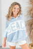 Seaside Beach Oversized Polo Pullover