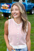 Crush Club Sleeveless Striped Sweater
