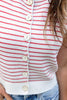 Crush Club Sleeveless Striped Sweater