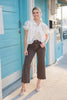 Cocoa Powder Wide Leg Crop Brown Jeans *PREORDER*