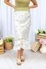 Soft & Sweet Satin Floral Maxi Skirt
